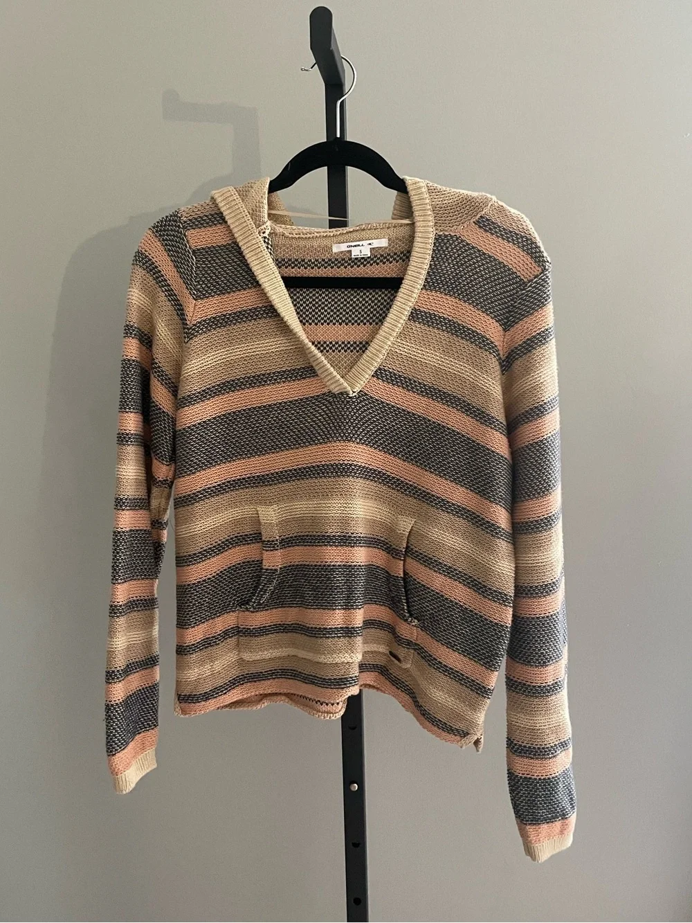 O'Neil Striped Beach Hoodie Size Small